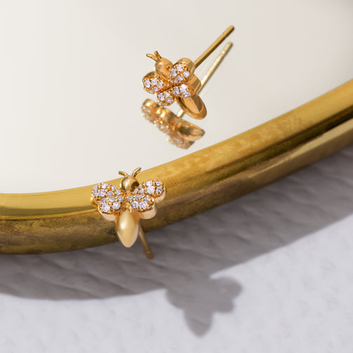 Bee Diamond Earrings