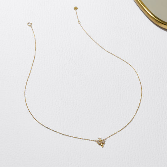 Bee Diamond Necklace