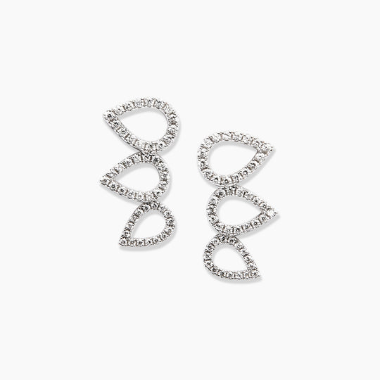 Raindrops Diamond Crawler Earrings